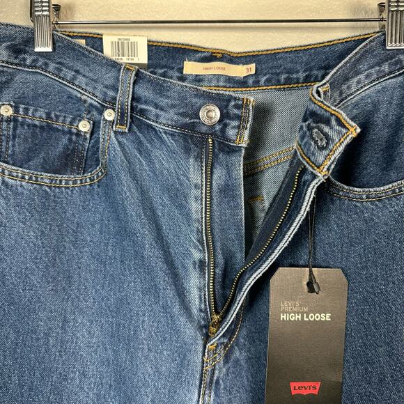 Levi's Premium NWT Womens High Loose Jeans in Lazy Sunday Wash Size 31 - Picture 11 of 14
